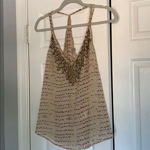 Urban Outfitters racer back tank with sequence
